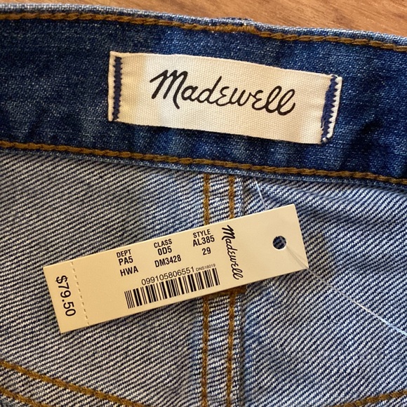 Rigid Denim Straight Mini Skirt in Haydel Wash: Tie-Waist Edition - Picture 4 of 5